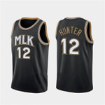 Atlanta Hawks MLK De'Andre Hunter #12 NBA 2020 New Arrival black jersey