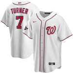 Washington Nationals Trea Turner #7 2020 MLB White Jersey