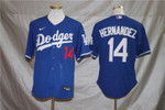 Los Angeles Dodgers Enrique Hernandez #14 2020 MLB Blue Jersey