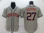 Houston Astros Jose Altuve #27 2020 MLB Grey Jersey