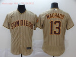 San Diego Padres Manny Machado #13 2020 MLB Light Brown Jersey
