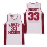 Lower Merion Kobe Bryant #33 White Red jersey
