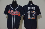 Atlanta Braves Ronald Acuna Jr #13 2020 MLB Black Jersey
