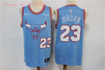 Chicago Bulls Micheal Jordan #23 2020 City Edition New Arrival Blue jersey