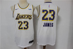 Los Angeles Lakers LeBron James #23 2020 NBA New Arrival White jersey