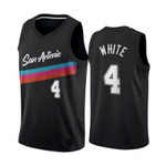 San Antonio Spurs Derrick White #4 NBA 2020 New Arrival black jersey Jersey