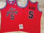 Dallas Mavericks Jason Kidd #5 NBA Classic Red jersey