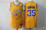 Golden State Warriors Kevin Durant #35 2020 NBA New Arrival Gold jersey