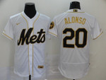 New York Mets Pete Alonso #20 2020 MLB White Jersey