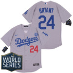 Los Angeles Dodgers Kobe Bryant #24 2020 MLB White Jersey
