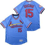 St. Louis Cardinals Randal Grichuk #15 2020 MLB Blue Jersey