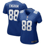 Womens New York Giants Evan Engram Blue Game Player Jersey