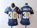 Los Angeles Rams Todd Gurley II #30 NFL 2020 Dark Blue Womens Jersey