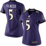 Womens Baltimore Ravens Joe Flacco Limited Team Color Jersey 2019