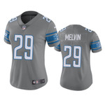 Detroit Lions Rashaan Melvin Color Rush Limited Steel Womens Jersey