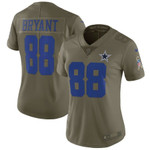Dez Bryant Dallas Cowboys Womens Salute to Service Limited Jersey Olive 2019