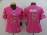 Patrick Mahomes #15 Kansas City Chiefs 2020 NFL Pink Womens Jersey Jersey
