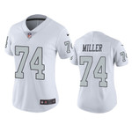 Oakland Raiders Kolton Miller Color Rush Limited White Womens Jersey