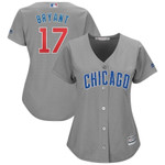 Kris Bryant Chicago Cubs Majestic Womens Cool Base Player Jersey Gray 2019