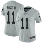 Las Vegas Raiders Henry Ruggs III #11 NFL 2020 Light Grey Womens Jersey