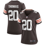 Womens Cleveland Browns Tavierre Thomas Brown Game Jersey