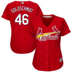 Paul Goldschmidt St. Louis Cardinals Majestic Womens Alternate Official Cool Base Player Jersey Scarlet 2019