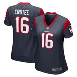 Womens Houston Texans Keke Coutee Navy Game Jersey