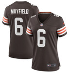 Cleveland Browns Baker Mayfield #6 NFL 2020 New Arrival Brown Womens Jersey gifts for fans