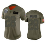 Womens Oakland Raiders Josh Jacobs Limited Jersey 2019 Salute to Service