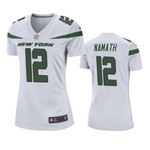 New York Jets Joe Namath Game White Womens Jersey
