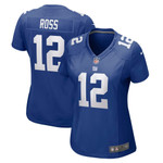 Womens New York Giants John Ross Royal Game Player Jersey Gift for New York Giants fans