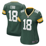 Womens Green Bay Packers Randall Cobb Green Game Player Jersey Gift for Green Bay Packers fans