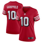 Womens San Francisco 49ers Jimmy Garoppolo Scarlet Alternate Game Jersey Gift for San Francisco 49Ers fans