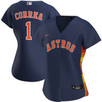 Womens Houston Astros Carlos Correa Navy Player Jersey Gift For Houston Astros Fans