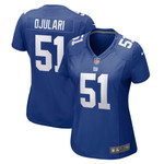 Womens New York Giants Azeez Ojulari Royal Game Player Jersey Gift for New York Giants fans