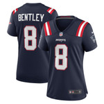 Womens New England Patriots JaWhaun Bentley Navy Game Player Jersey Gift for New England Patriots fans