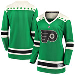 Womens Philadelphia Flyers Green 2021 St Patricks Day Jersey gift for Philadelphia Flyers fans