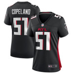 Womens Atlanta Falcons Brandon Copeland Black Game Player Jersey Gift for Atlanta Falcons fans