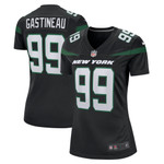 Womens New York Jets Mark Gastineau Stealth Black Game Jersey Gift for New York Jets fans