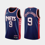 Brooklyn Nets Timothe Luwawu-Cabarrot 9 Nba 2021-22 City Edition Blue Jersey Gift For Nets Fans