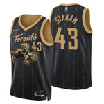 Toronto Raptors Pascal Siakam 43 NBA Basketball Team City Edition Black Jersey Gift For Raptors Fans