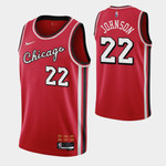 Chicago Bulls Alize Johnson 22 Nba 2021-22 City Edition Red Jersey Gift For Bulls Fans