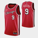 Chicago Bulls Nikola Vucevic 9 Nba 2021-22 City Edition Red Jersey Gift For Bulls Fans