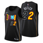 Miami Heat Jimmy Butler 22 NBA Basketball Team City Edition Black Jersey Gift For Miami Fans