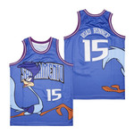 Sacramento Road Runner 15 Cartoon Movie Basketball Blue jersey Gift For Sacramento Lovers
