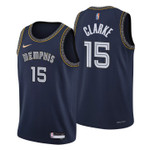 Memphis Grizzlies Brandon Clarke 15 NBA Basketball Team City Edition Navy Jersey Gift For Memphis Fans