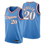 Los Angeles Clippers Justise Winslow 20 NBA Basketball Team City Edition Blue Jersey Gift For Clippers Fans