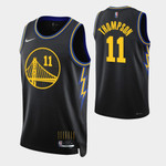 Golden State Warriors Klay Thompson 11 Nba 2021-22 City Edition Black Jersey Gift For Warriors Fans