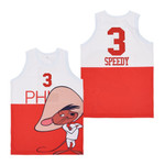 Philadelphia Speedy Gonzales 3 Headgear Classic White Red Basketball Jersey Gift For Speedy Gonzales Lovers