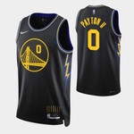 Golden State Warriors Gary Payton Ii 0 Nba 2021-22 City Edition Black Jersey Gift For Warriors Fans